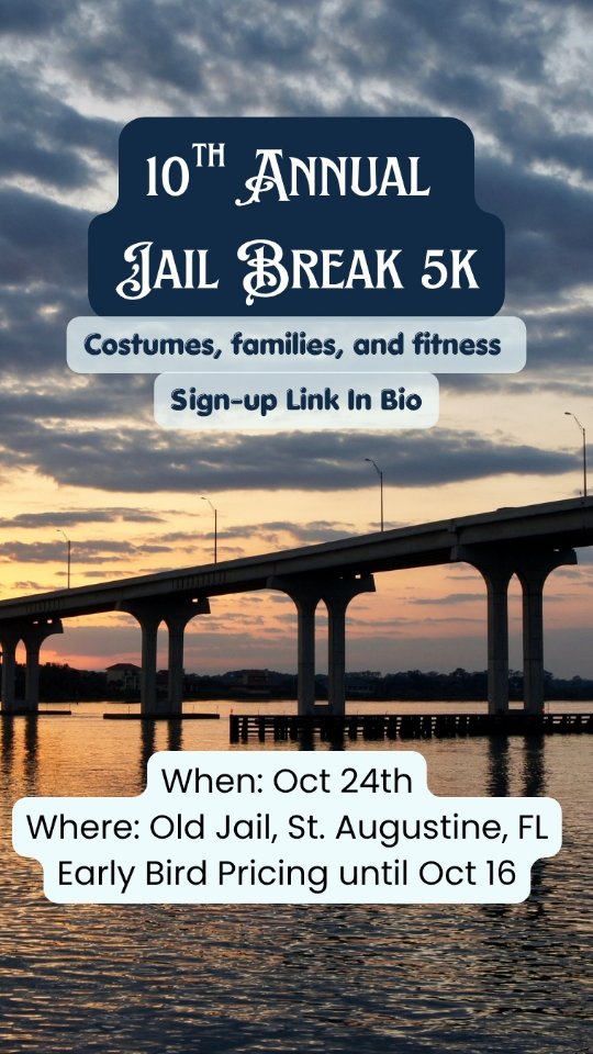 Costumes and all ages encouraged! There's even a virtual run if you can't make it out, though I encourage you to try.

I promised a link, it's in my bio!

100% of proceeds to support St. Johns County public school students and educators