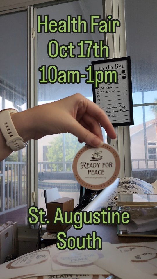 St. Augustine, FL locals

Come see me and the other health booths!
Prizes, give aways, games, and health & wellness 

Opens 10 AM